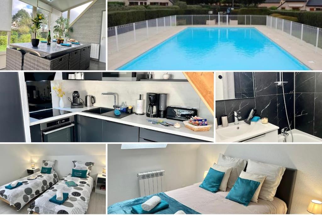 Perle Beach, Petite Maison Situee En Bord De Plage, Piscine. 基代利普拉格 外观 照片
